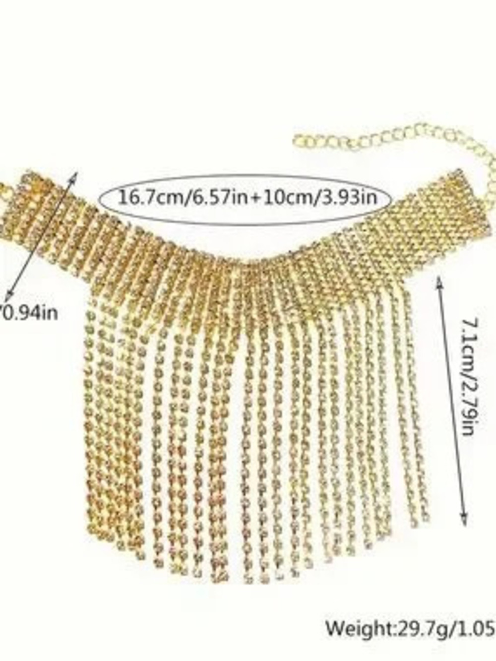 Rhinestone Rhinestones Anklet - Picture 2 of 3